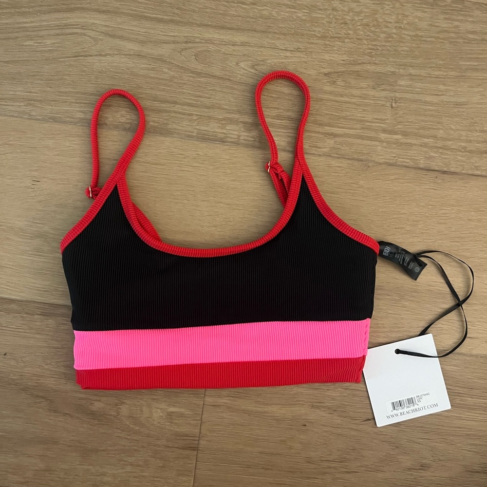 NWT Beach Riot Eva Top in Sold Out Color